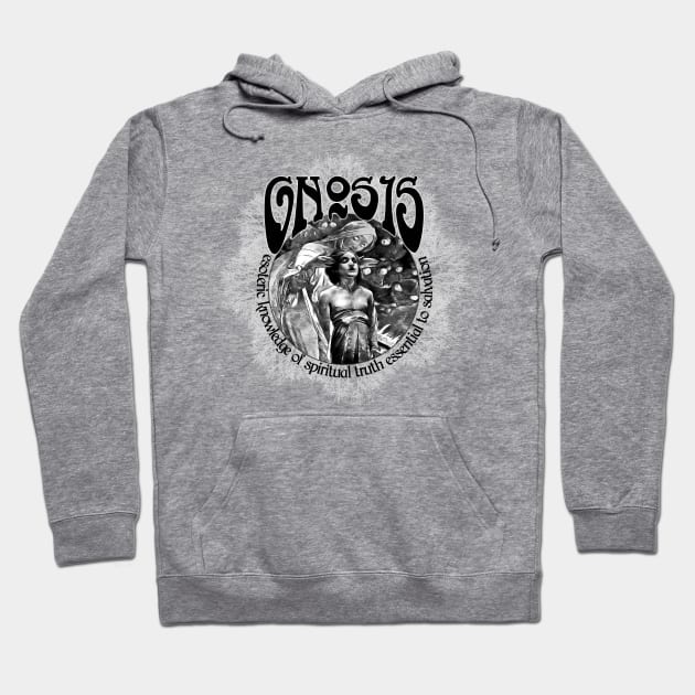 GNOSIS - art nouveau psychedelic esoteric knowledge for spiritual growth Hoodie by AltrusianGrace